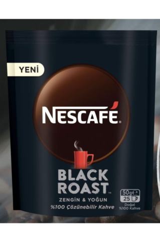 NESCAFE BLACK ROAST EKOPAKET 50GR 1*12