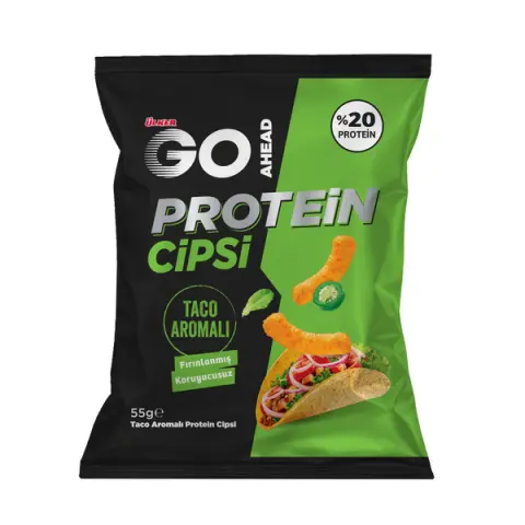 ÜLKER B.GO AHEAD PROTEİN CİPSİ TACO AROMALI 55GR 1074-05 1*12