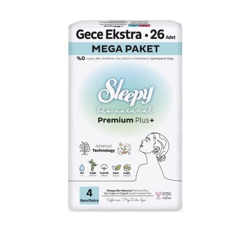 SLEEPY PED BİO MEGA PREMİUM 4GECE EKSTRA 26'LI 1*12