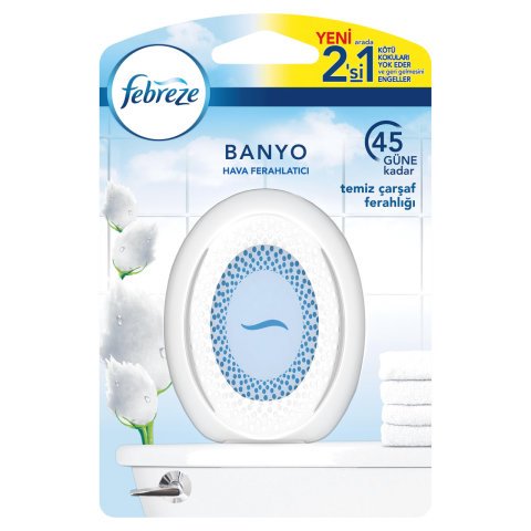 FEBREZE BANYO 2LİPAKET  TEMİZ ÇARŞAF//// FERAHLIĞI 7,5ML*2 1*5