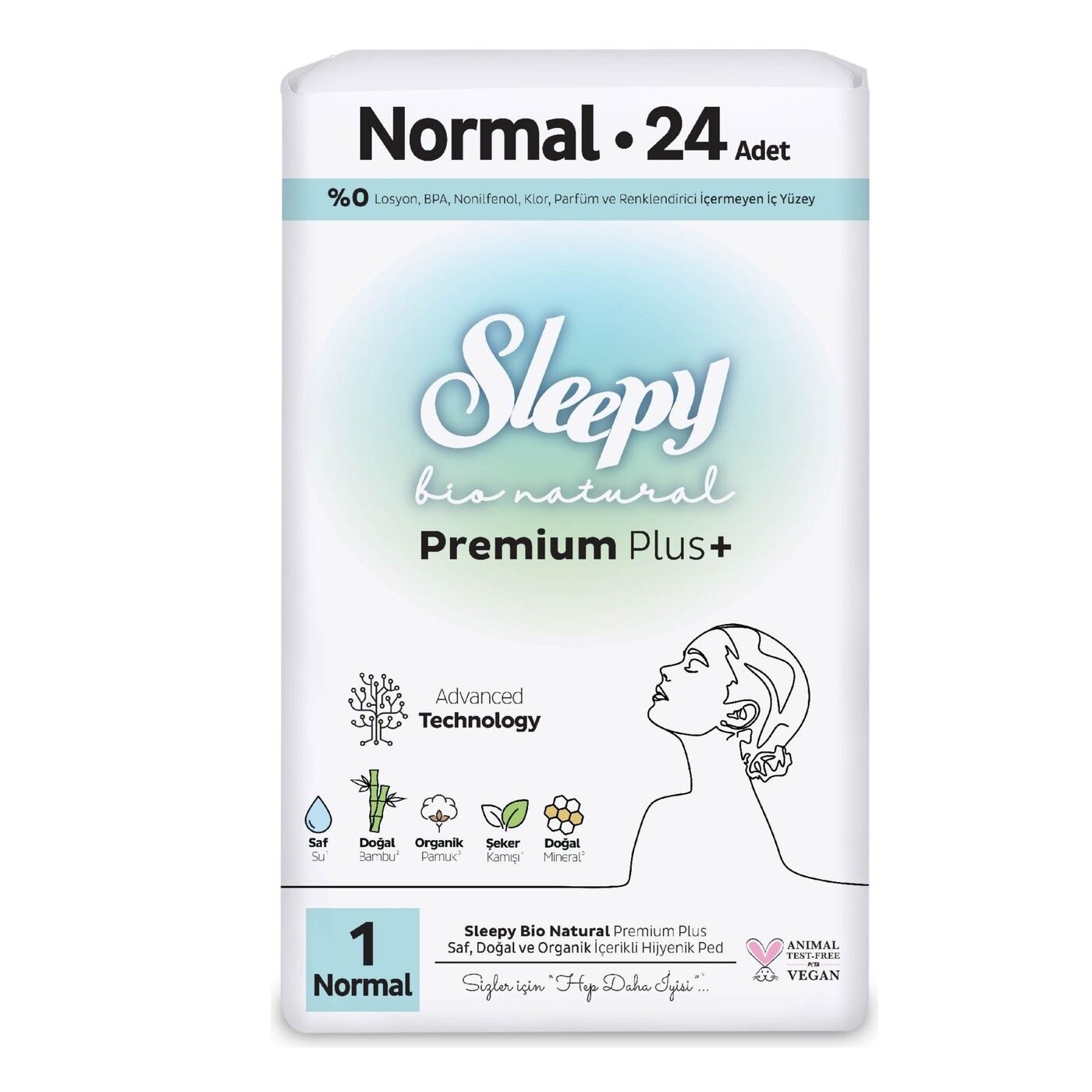 SLEEPY PED BİO SÜPER PREMİUM 1NORMAL 24'LÜ 1*16