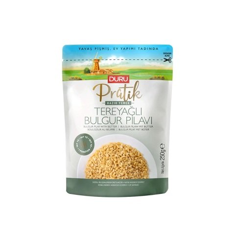 DURU BAK.PRATİK HAZIR 250GR TEREYAĞLI BULGUR PİLAVI 1*8