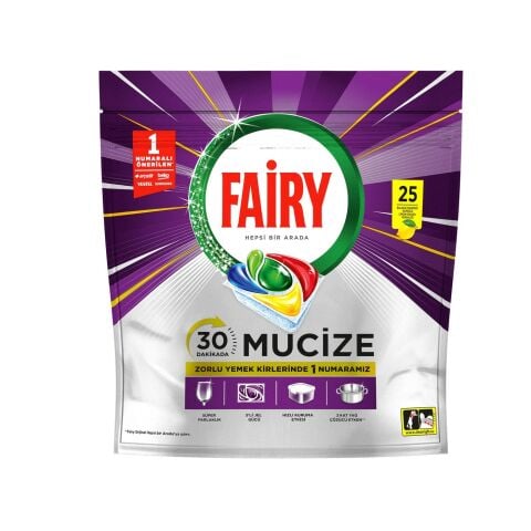 FAİRY KAPS.MUCİZE 25'Lİ LİMON 412G 1*5