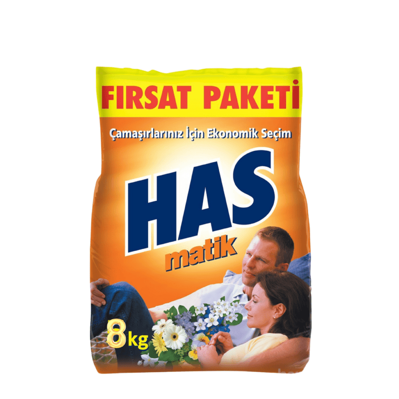 HAS MATİK 8KG RENKLİLER VE BEYAZLAR 1*1