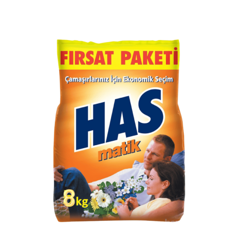 HAS MATİK 8KG RENKLİLER VE BEYAZLAR 1*1