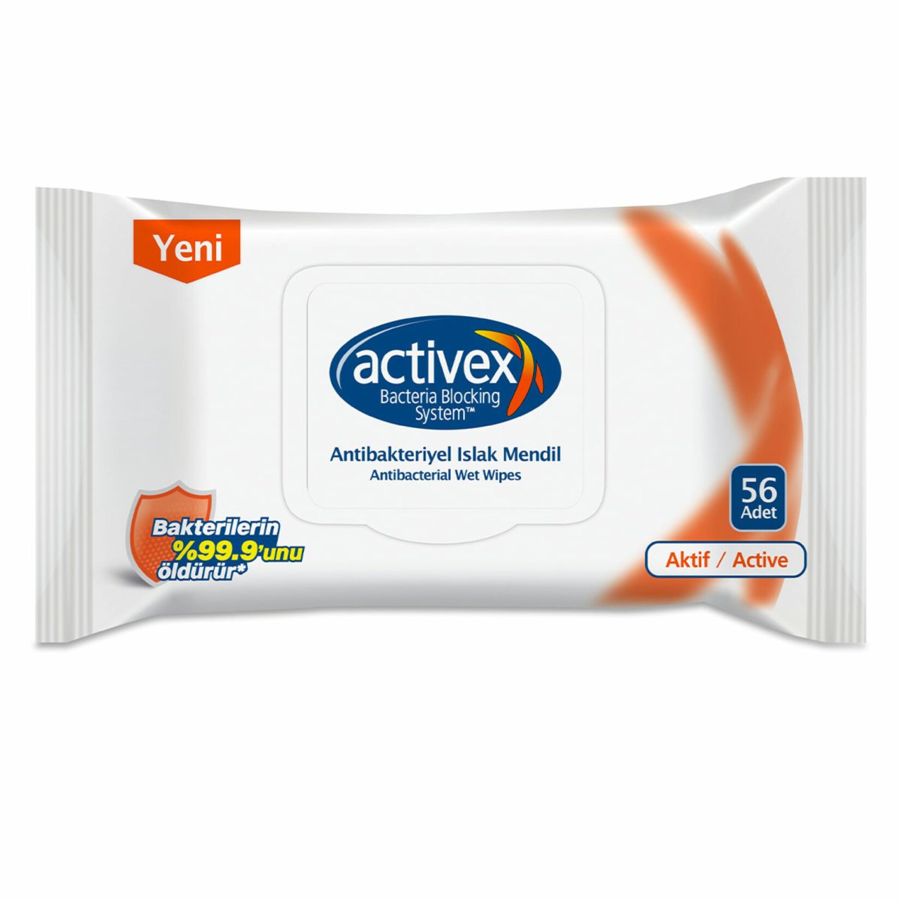 ACTİVEX ISLAK HAVLU.56'LI AKTİF ANTİBAK////TERİYEL 1*12