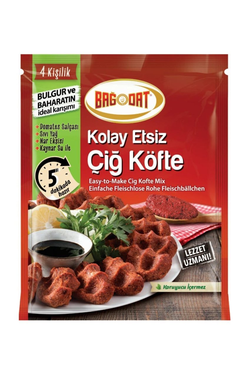 BAĞDAT .ÇİĞ KÖFTE KARIŞIMI  ETSİZ 120GR 1*12