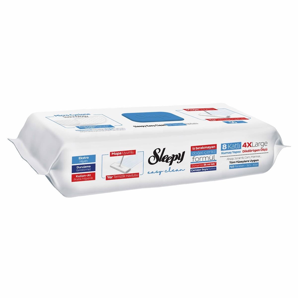 SLEEPY YER TEMİZLİK HAVLUSU MOP 50'Lİ ÇAMAŞIR SUYU 1*6