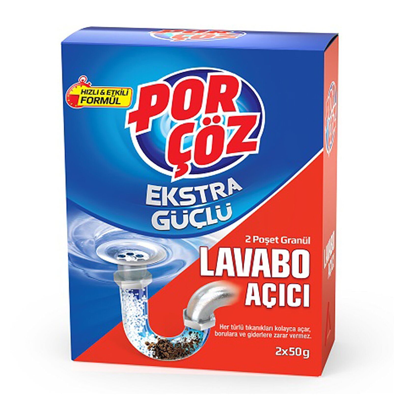 LEV.PORÇÖZ LAVABO AÇICI GRANÜL 2X50G 1*24