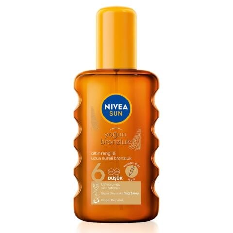 NIVEA SUN BRONZ 6 DÜŞÜK YAĞ SPREYİ 200ML 80403 1*12