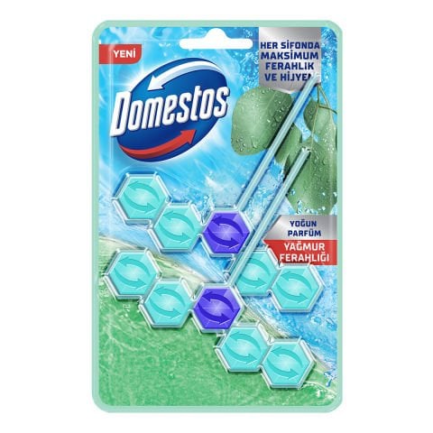 DOMESTOS WC BLOK 5'Lİ DUO YAĞMUR FERAHLIĞI 2*50G 1*7