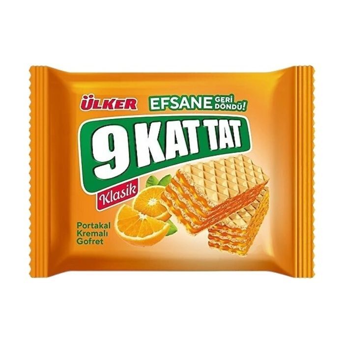 ÜLKER B.9KAT GOFRET 114GR PORTAKALLI KRM.GOF.853-05 1*16