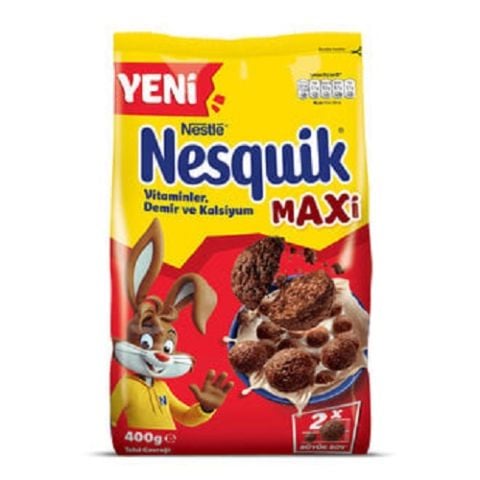 NESQUİK KAHV.KAKAOLU MAXİ 400GR TAHIL GEVR. 1*10