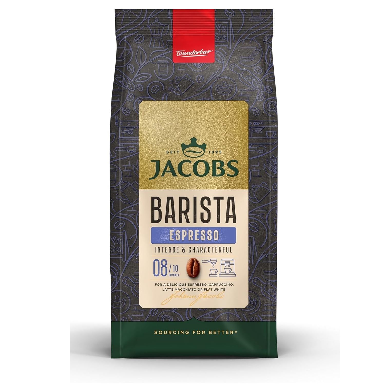 JACOBS BARİSTA 1000G ESPRESSO KAVRULMUŞ KAHVE ÇEKİRDEĞİ 1*4