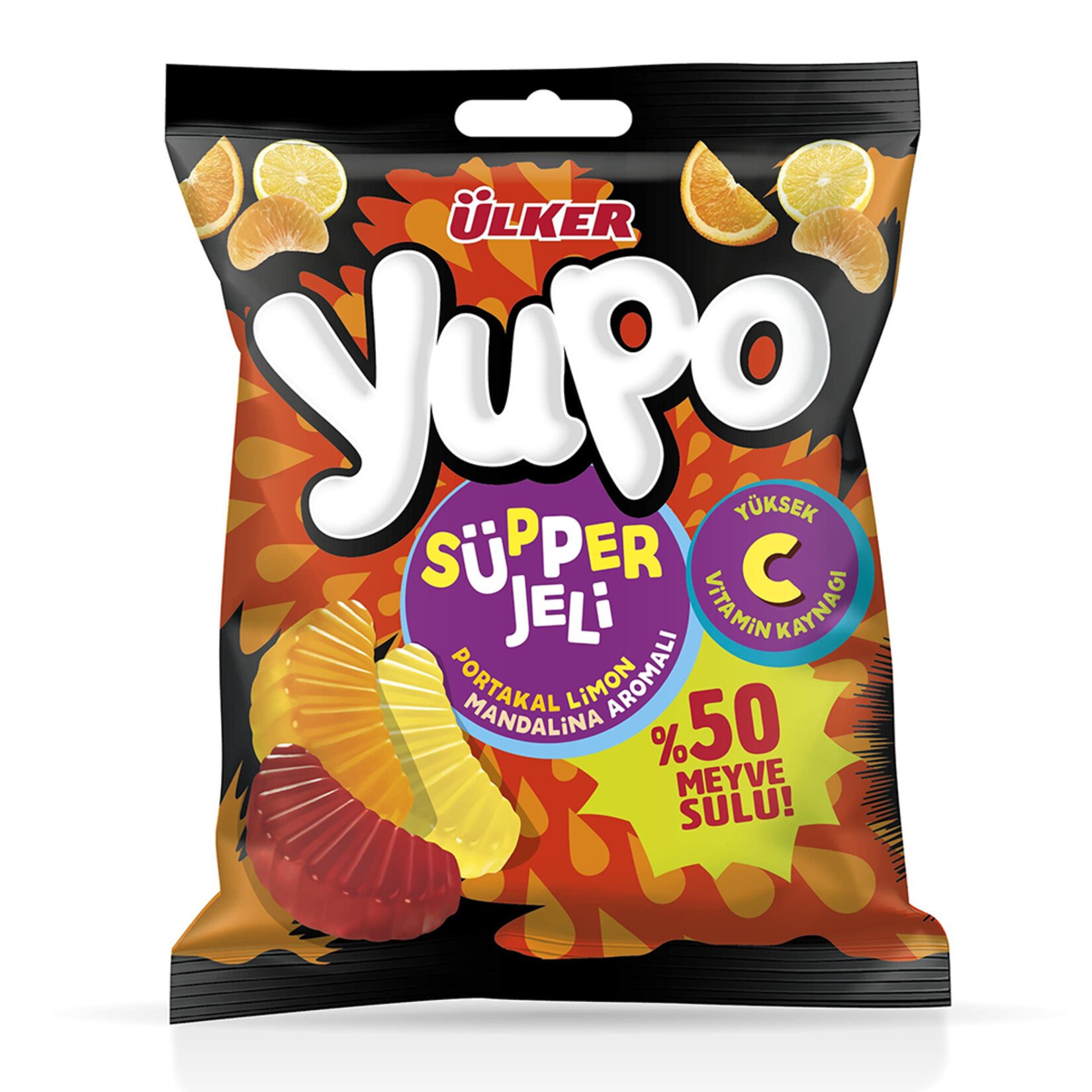 ÜLKER YUPO 64GR SÜPPER JELİ C VİT.TURUNÇ. 1762-00  1*24