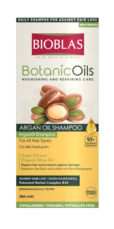 BİOBLAS Ş.BOTANIC OILS ARGAN YAĞLI ŞAMP.TÜM SAÇ 360ML 1*24
