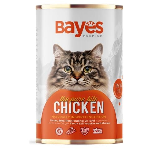 KEDİ M.BAYES 400G TAVUK ETLİ YETİŞKİN TNK 1*12