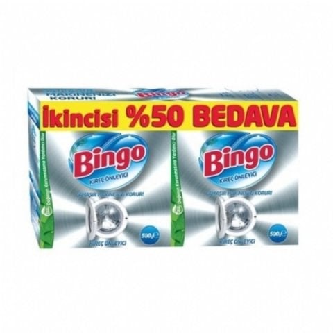 BİNGO KİREÇ ÖNLEYİCİ 500GR+500GR 1*12