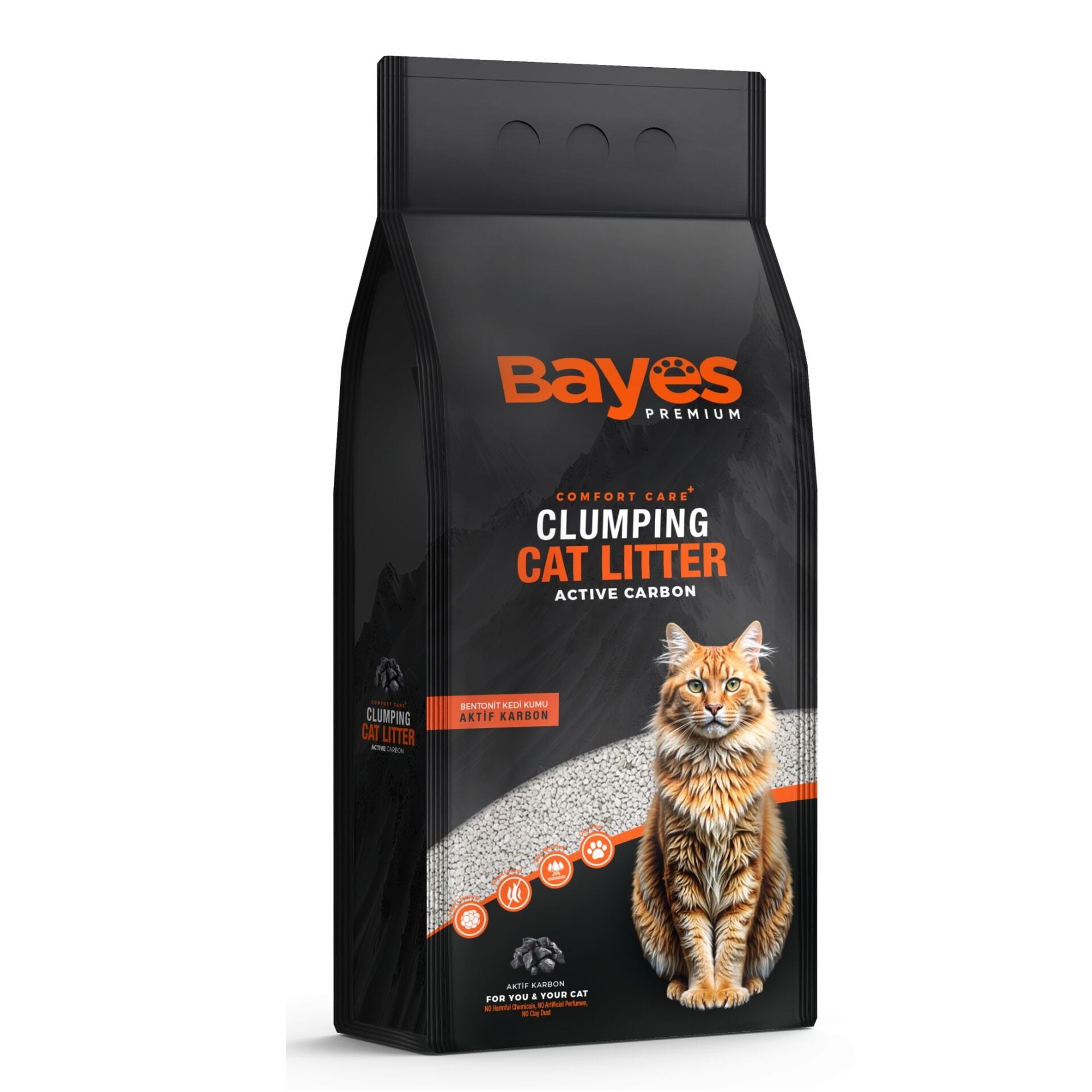 KEDİ KUMU BAYES 5KG AKTİF KARBON 1*1