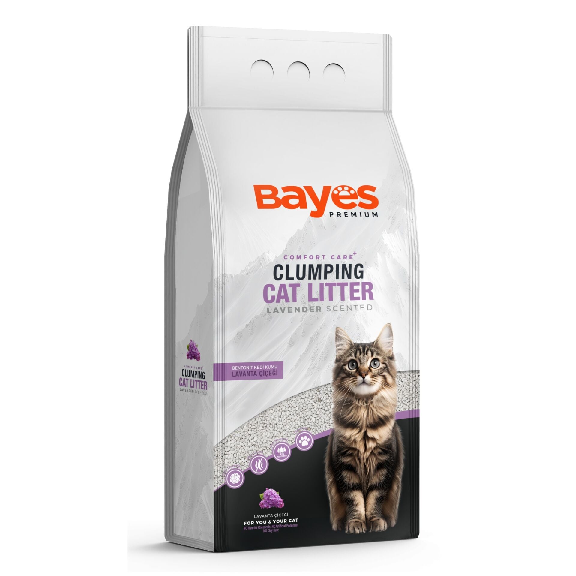 KEDİ KUMU BAYES 5KG LAVANTA ÇİÇEĞİ 1*1