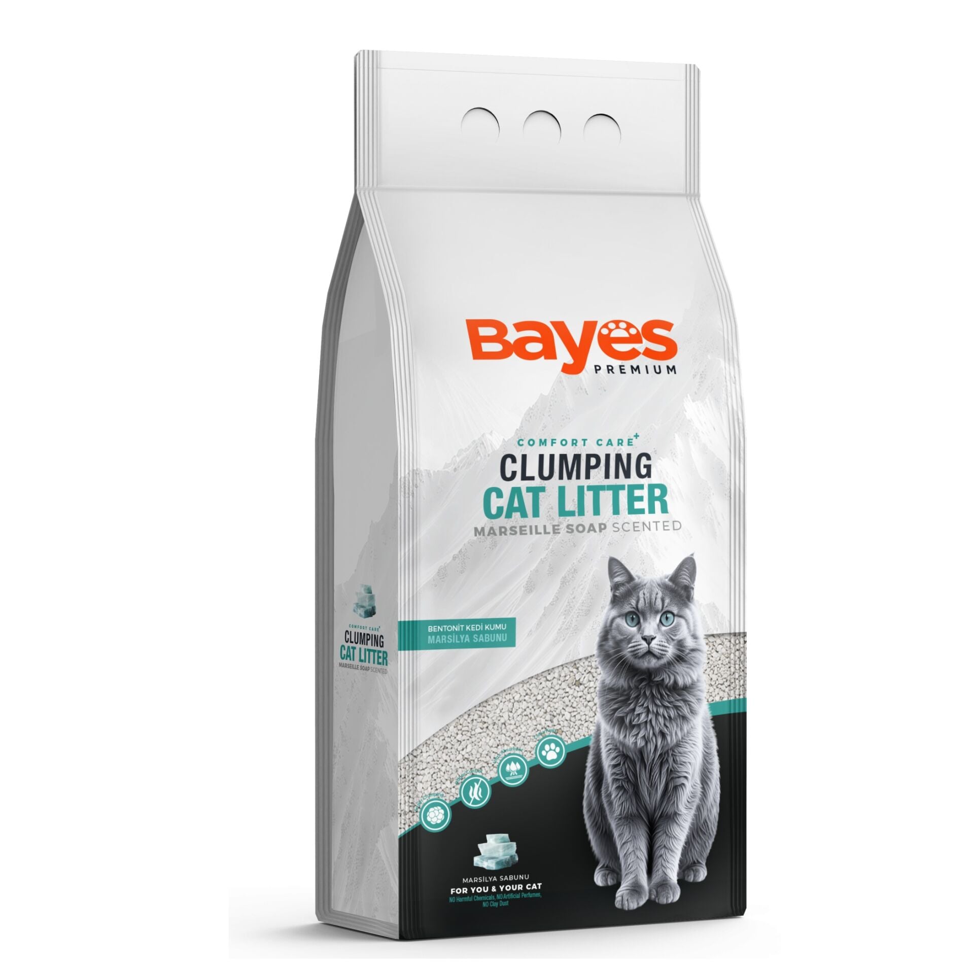 KEDİ KUMU BAYES 5KG MARSİLYA SABUNU 1*1