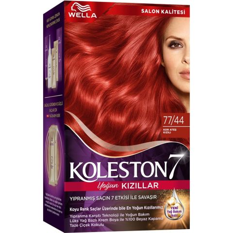 KOLESTON SET K.77/44 KOR ATEŞ KIZILI YOĞUN 1*18