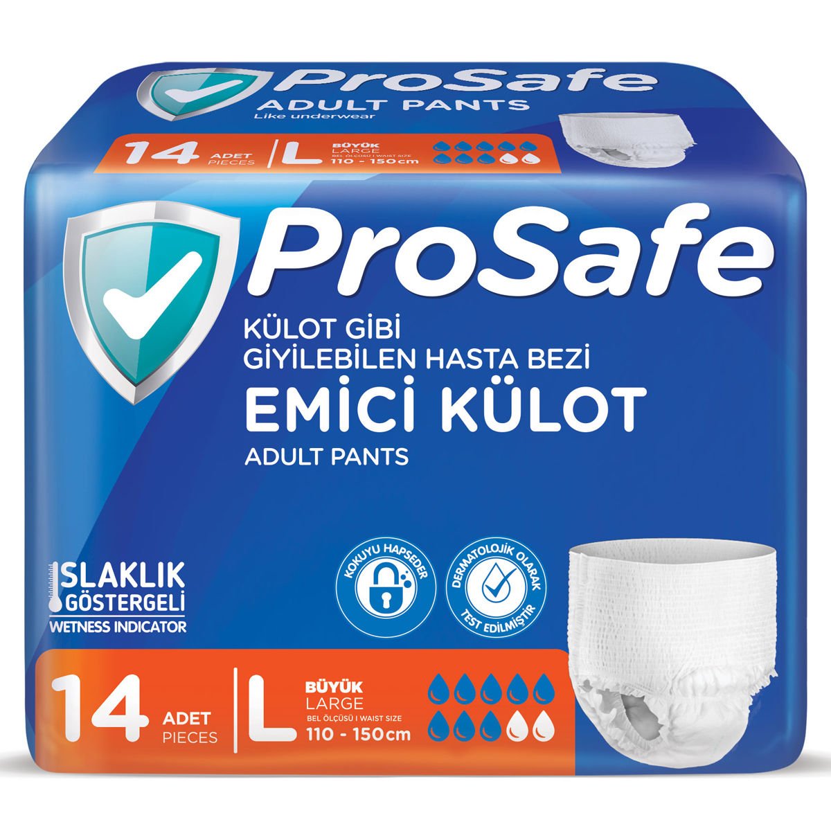 PROSAFE EMİCİ KÜLOT BÜYÜK 14'LÜ ( 110-150CM ) 1*4