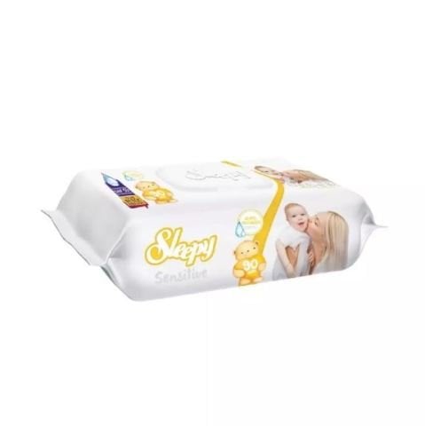 SLEEPY ISLAK MENDİL 90'LI SENSİTİVE KAPAKLI 1*24