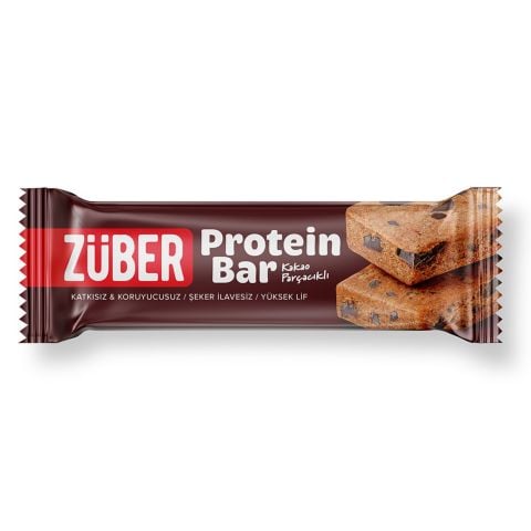 ZÜBER PROTEİN BAR 35G KAKAO PARÇACIKLI 1*12
