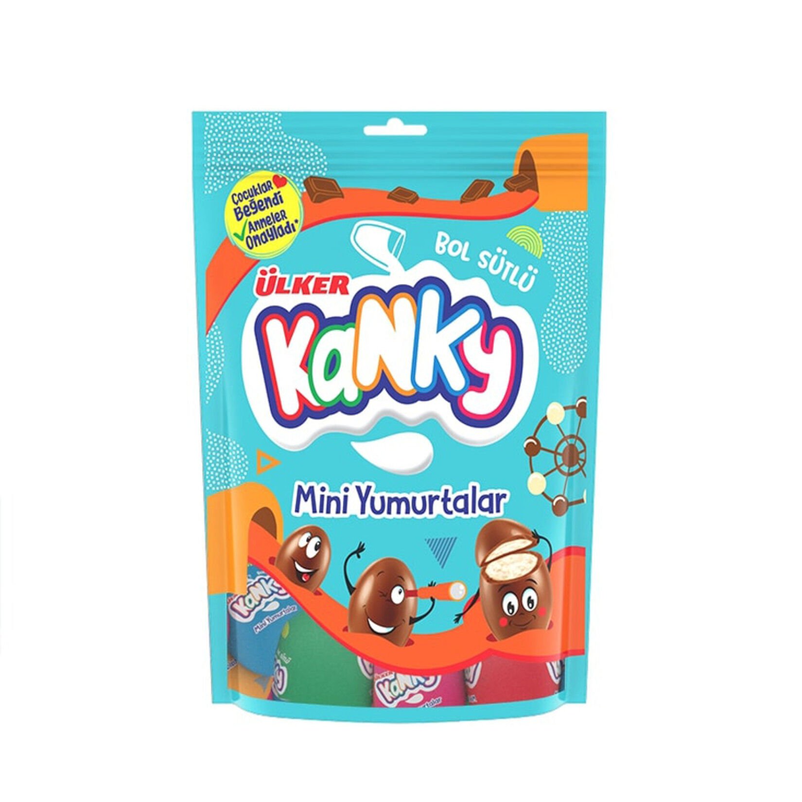 ÜLKER C.KANKY MİNİ YUMURTALAR SÜTLÜ ÇİK. 70GR 1166-07 1*12