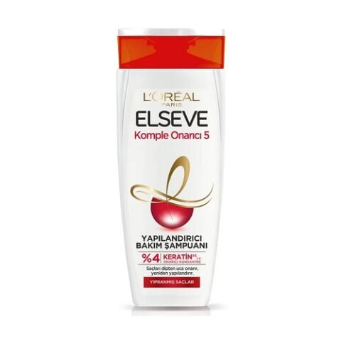ELSEVE ŞAMPUAN 400ML KOMPLE ONARICI5 YAPILANDIRICI YIPR.SAÇ 1*6