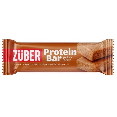 ZÜBER PROTEİN BAR 35G SÜTLÜ VE HURMALI 1*12