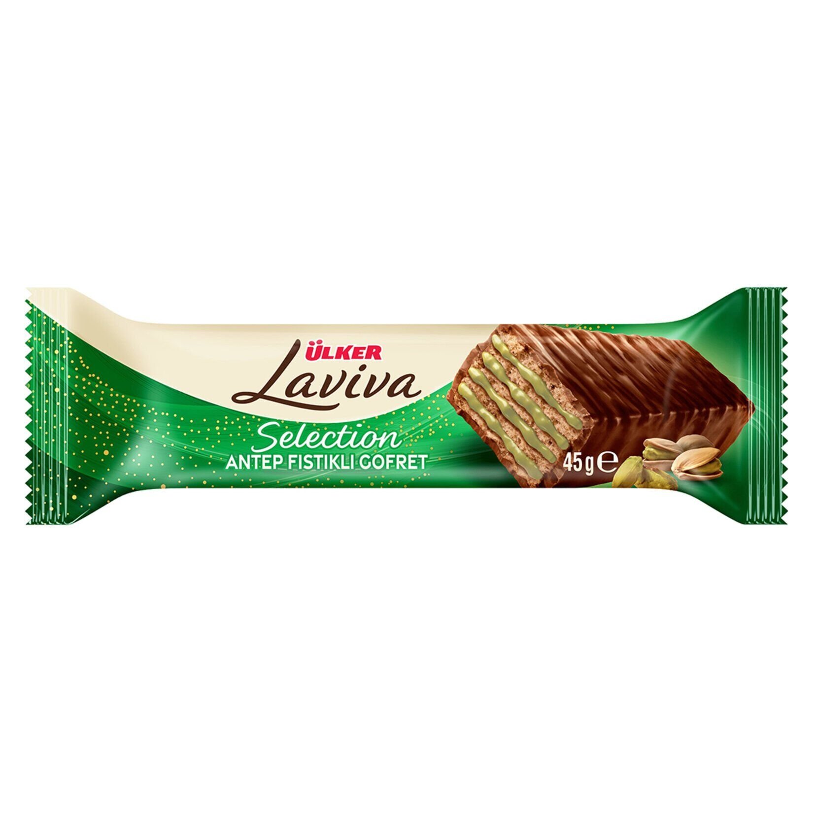 ÜLKER C.LAVİVA SLC. ANT.FISTIK.GOF.45GR 1195-08 1*18*6