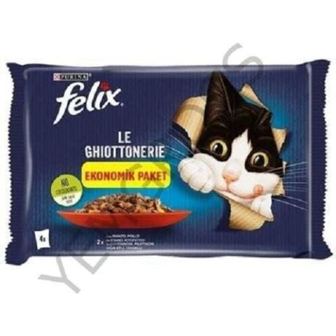 KEDİ M.FELİX (85GRx4) S.ETLİ&TAVUKLU YAVRU 1*12