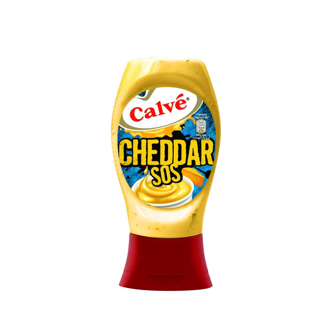 CALVE SOS CHEDDAR 240G PET 1*12