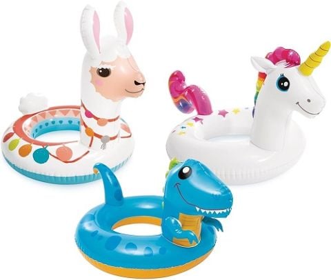 DENİZ SİMİTİ 59221 HAYVAN FİGÜRLÜ 81CM X 58CM 3-6YAŞ INTEX 1*12