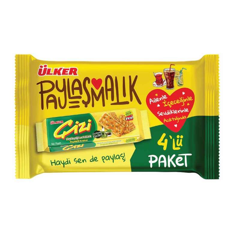 ÜLKERXXXX B.ÇİZİ KRAKER Z.YAĞLI&KEKİKLİ 4LÜ*70GR 773-09 1*12