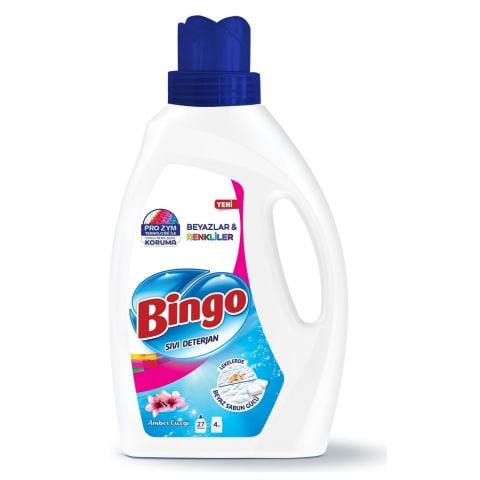 BİNGO SIVI 1755ML PREMİUM BEYAZ& RENKLİ AMBER ÇİÇEĞİ 27 YIKAMA 1*9