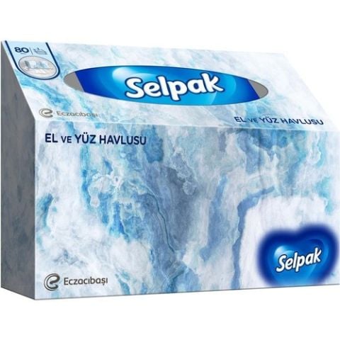 SELPAK H.EL VE YÜZ HAVLUSU 80'Lİ 1*10