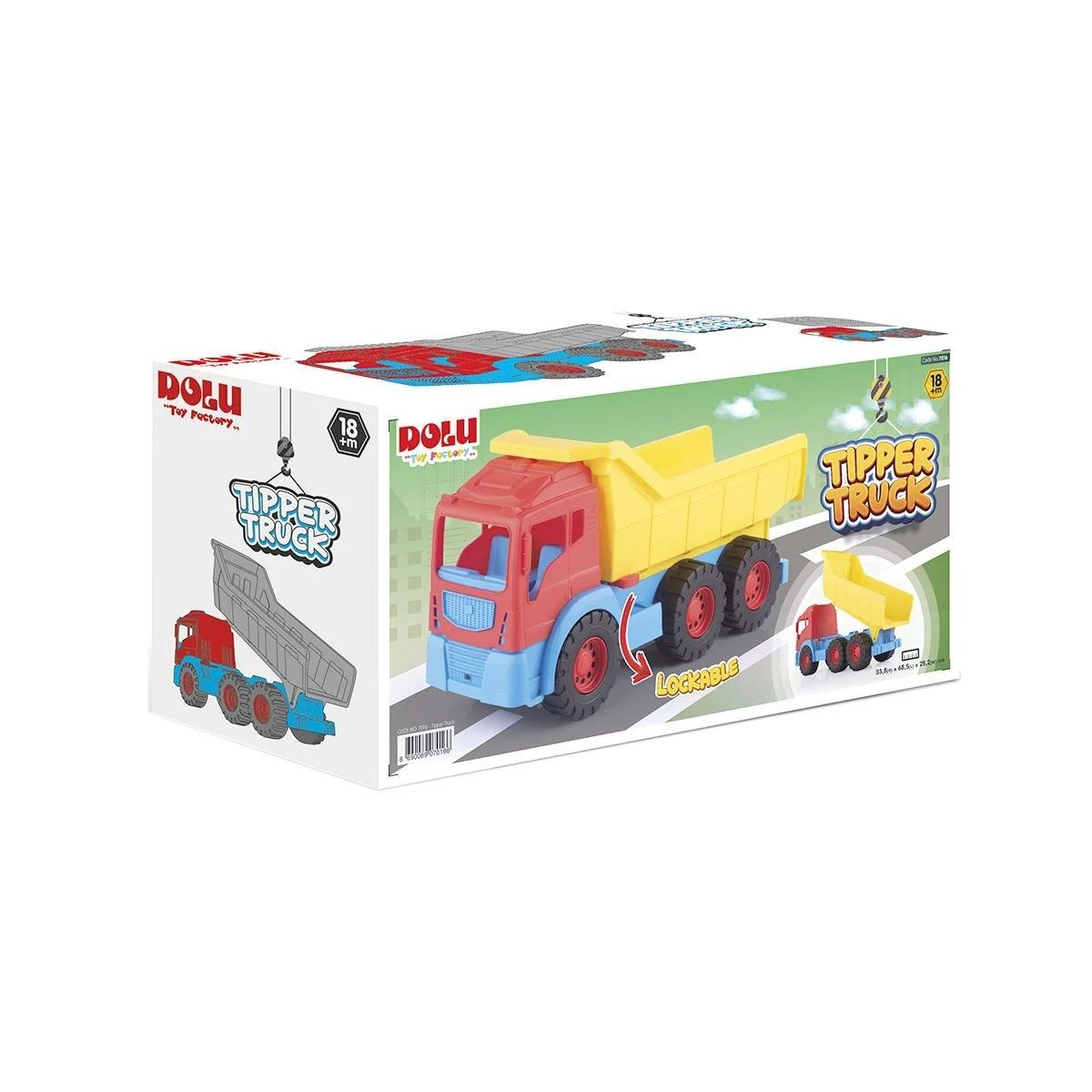 OYUNCAK KAMYON DAMPERLİ TIPPER TRUCK -DOLU 7016