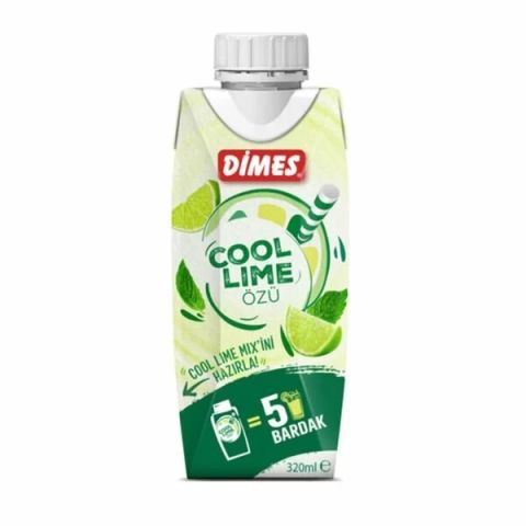 DİMES COOL 310ML LİME MİX NANE VE MİSKET LİMON ŞEKERSİZ 1*12