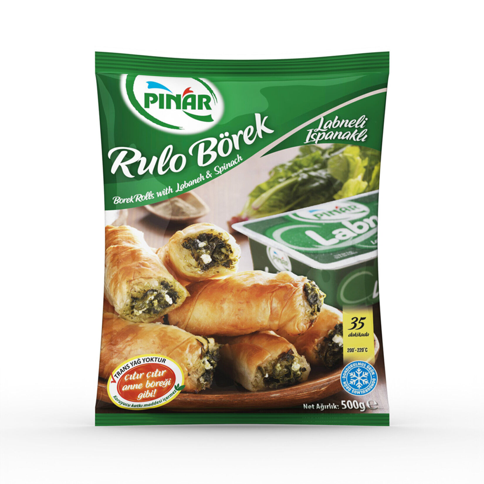PINAR D.RULO BÖREK LABNELİ ISPANAKLI 500GR 1*10