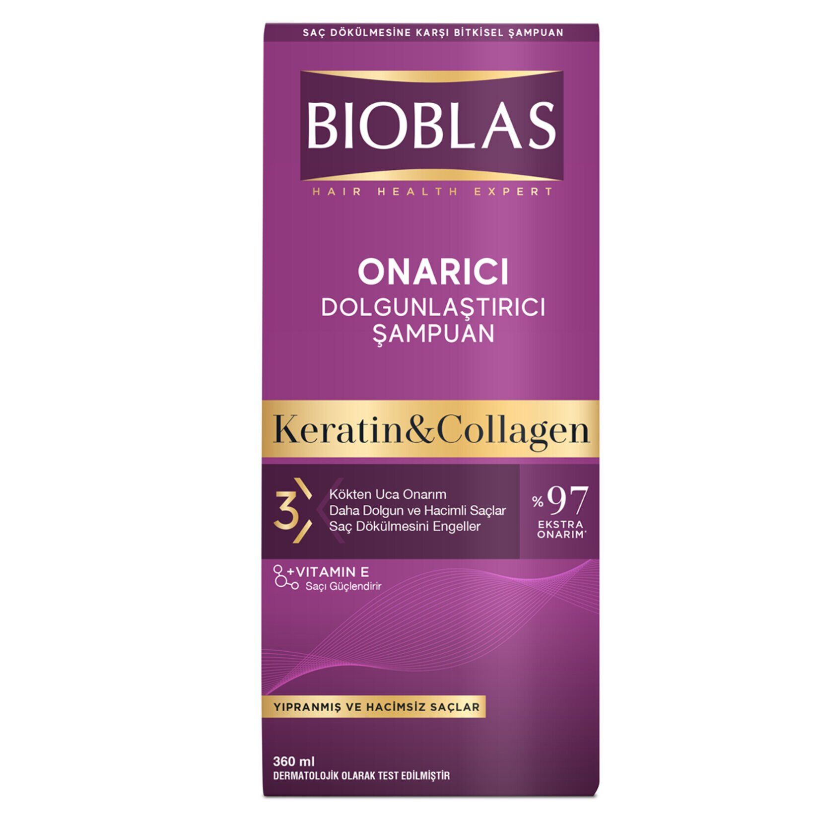 BİOBLAS Ş.360ML ONARICI KERATİN& KOLAJEN YIPRANMIŞ VE HACİMSİZ SAÇ 1*30