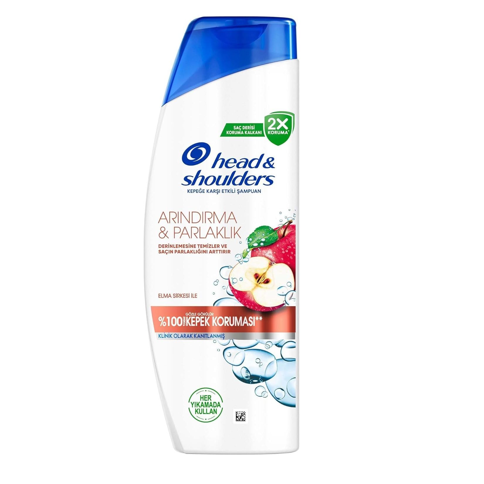 HEAD ŞAMPUAN 330ML ARINDIRMA& PARLAKLIK ELMA SİRKESİ %100KEPEK KORUMA 1*6