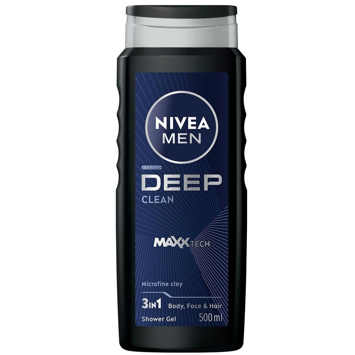 NIVEA DUŞ JELİ MEN 3İN1 500ML DEEP CLEAN 84092 1*12