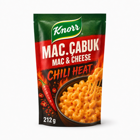 KNORR MAK.ÇABUK MAC&CHEESE 212G CHILI HEAT 1*12