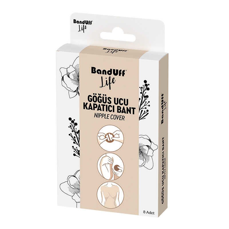 BANDUFF GÖĞÜS UCU KAPATICI BANT 8'Lİ 1*10