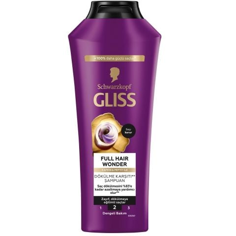 GLISS Ş.400ML FULL HAIR WONDER KAFEİN ZAYIF DÖKÜL.EĞİLİMLİ SAÇ 1*12