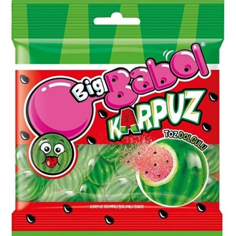 BİGBABOL KARPUZ TOZ DOLGULU 80GR 1*15
