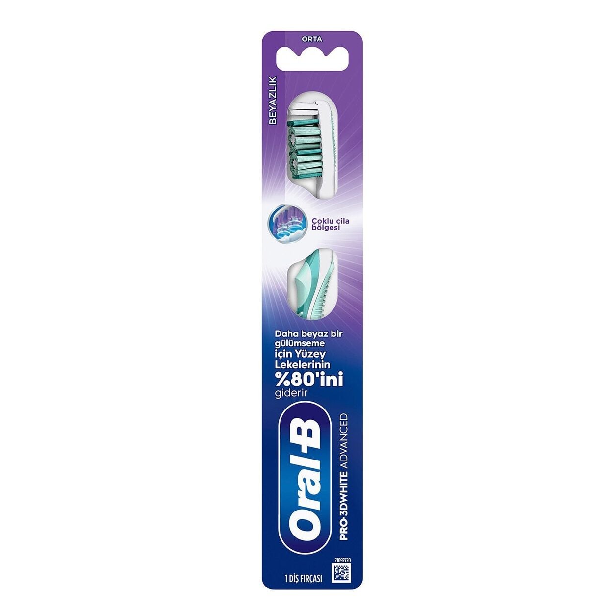 ORAL-B DİŞ FIRÇASI PRO 3D WHITE BEYAZLIK ORTA 1*12